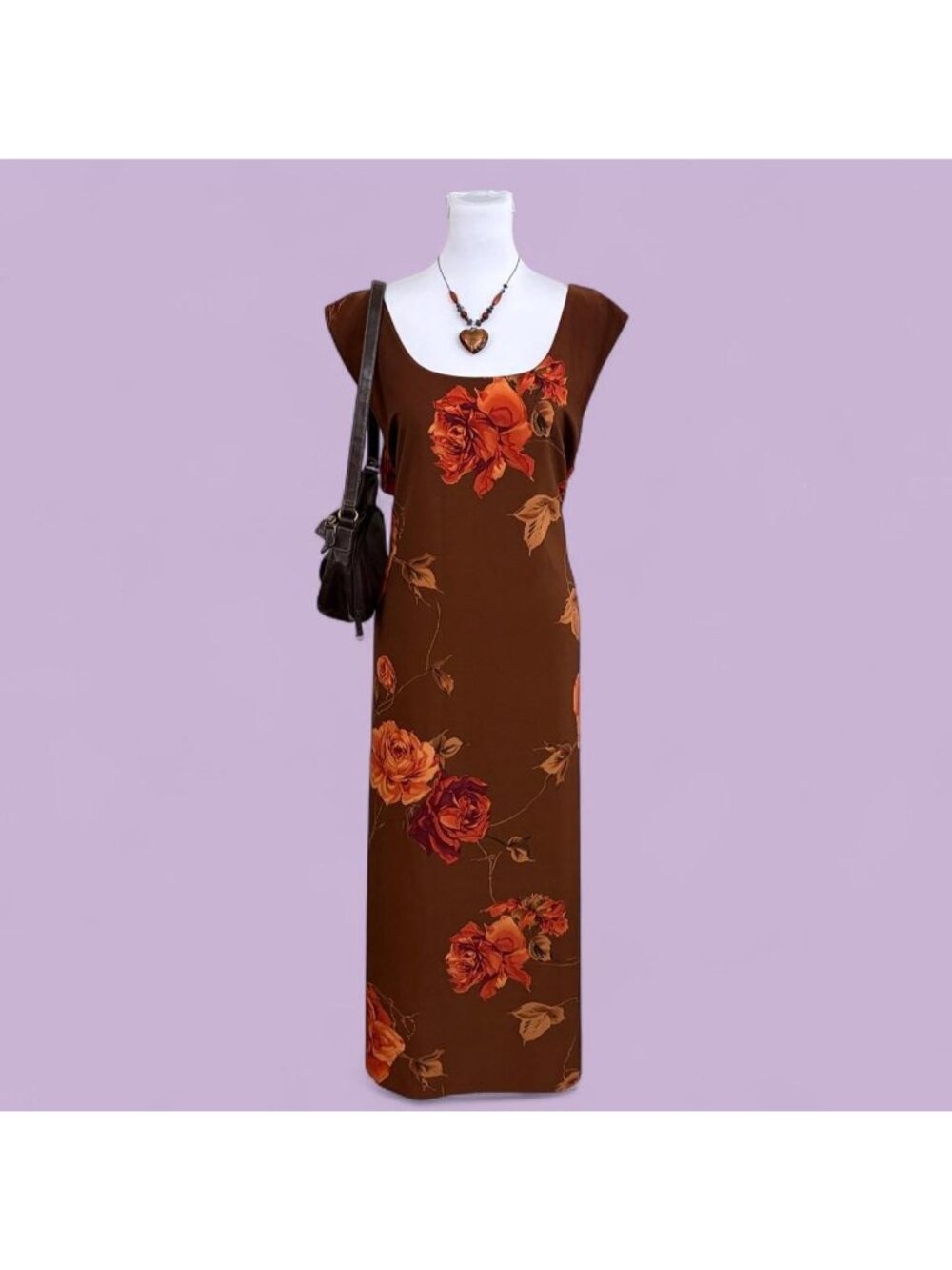 90s floral whimsygoth maxi dress